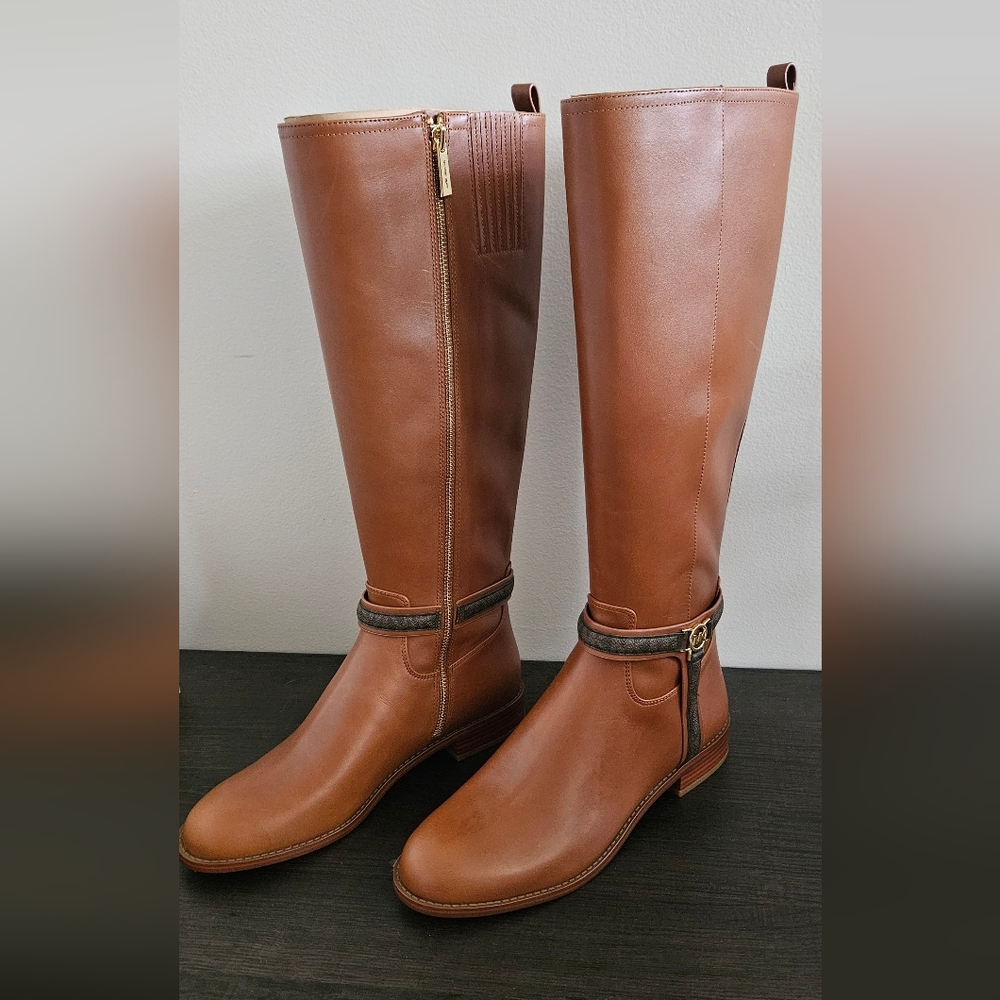 Michael Kors Collection Tan Over the Knee Boots